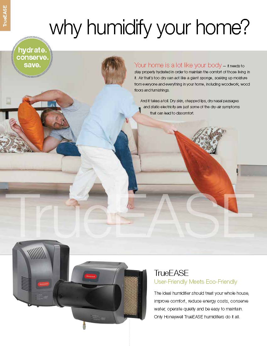 Honeywell Whole House Powered Humidifier With Humidistat, HE300A1005