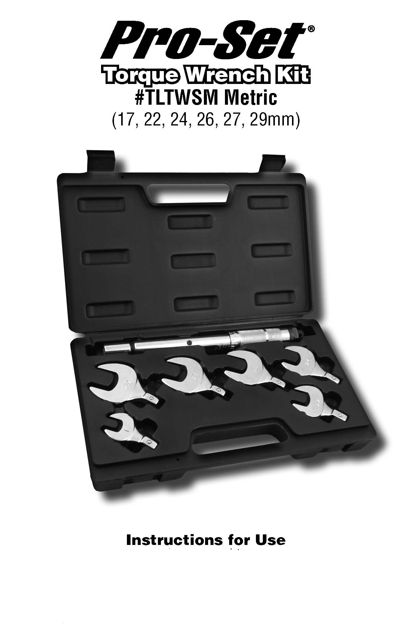 Metric Torque Wrench Kit Pro-Set TLTWSM (Ideal for Mini Split Installs!)