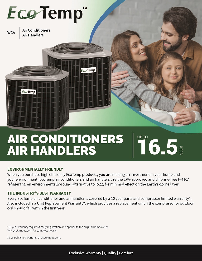 4 Ton EcoTemp 14 SEER Condenser WCA4484GKA