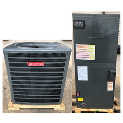 5.0 ton Goodman 14 seer R-410A central heat pump system GSZ140601 ...