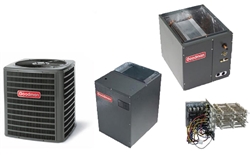 5.0 ton Goodman 16 seer R-410A central heat pump system GSZ16060 ...